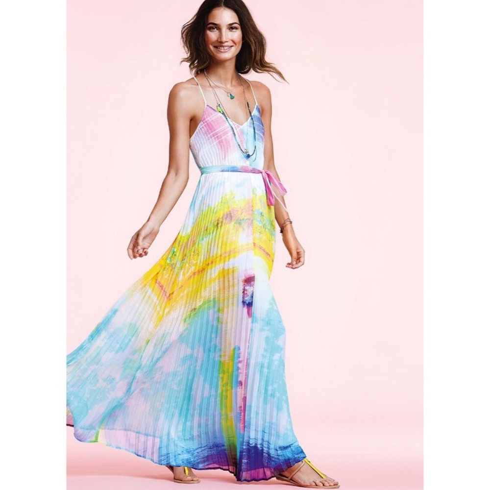 VICTORIA’S SECRET KNIFE PLEAT MAXI SKIRT